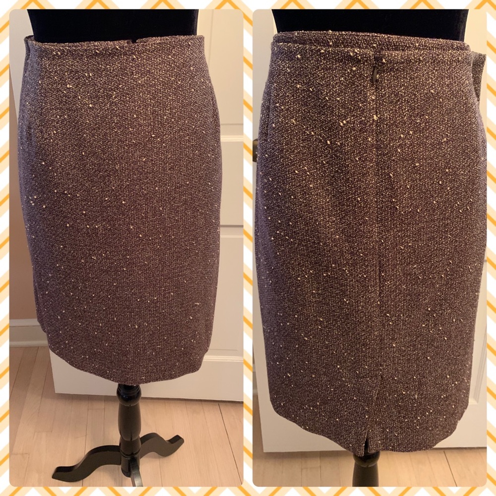 Ann Taylor Brown Pencil Skirt